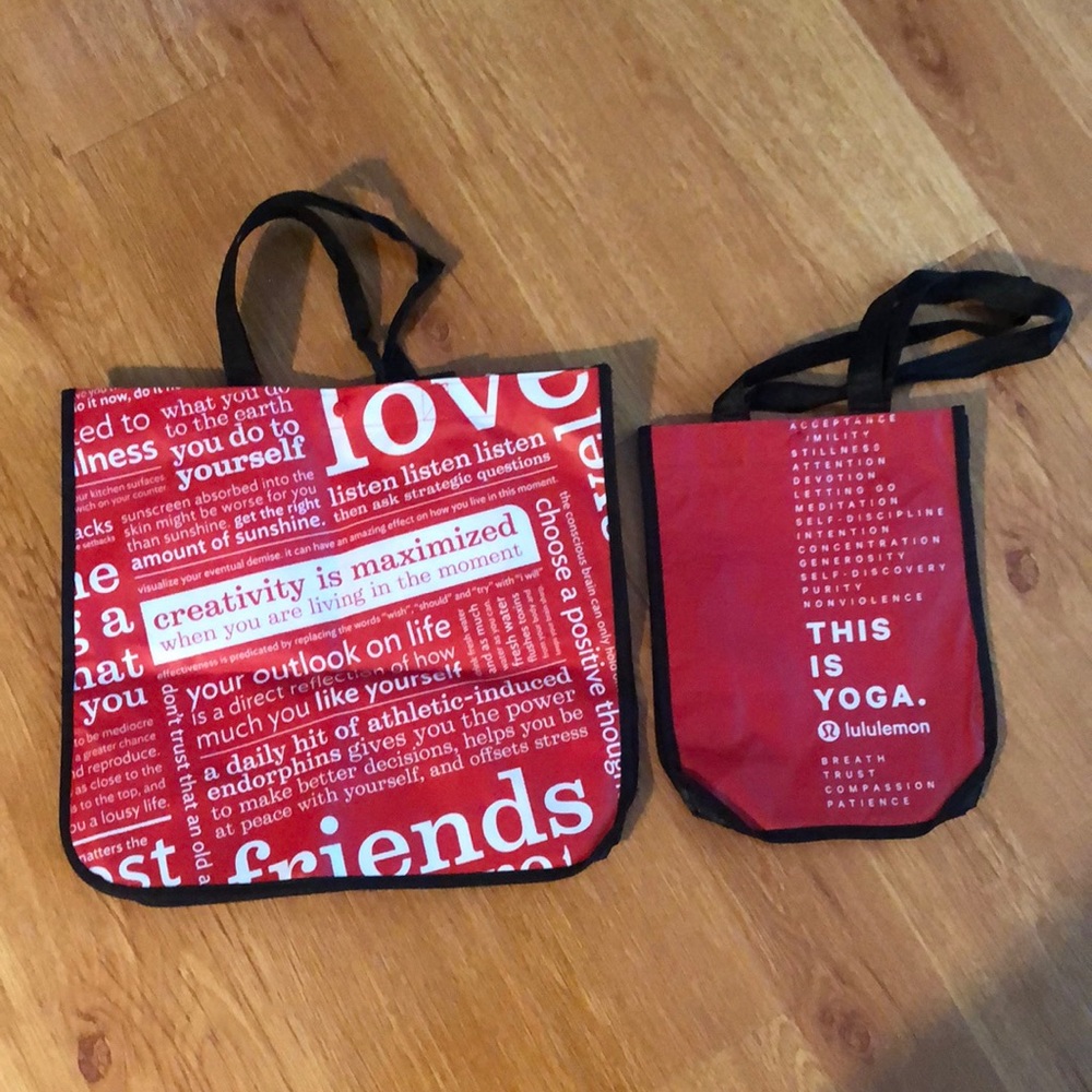 Lululemon bags - red